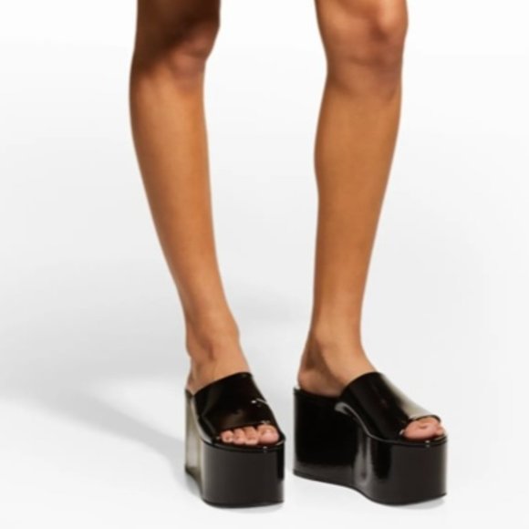 Simon Miller Black Platform Shoes - Picture 1 of 5